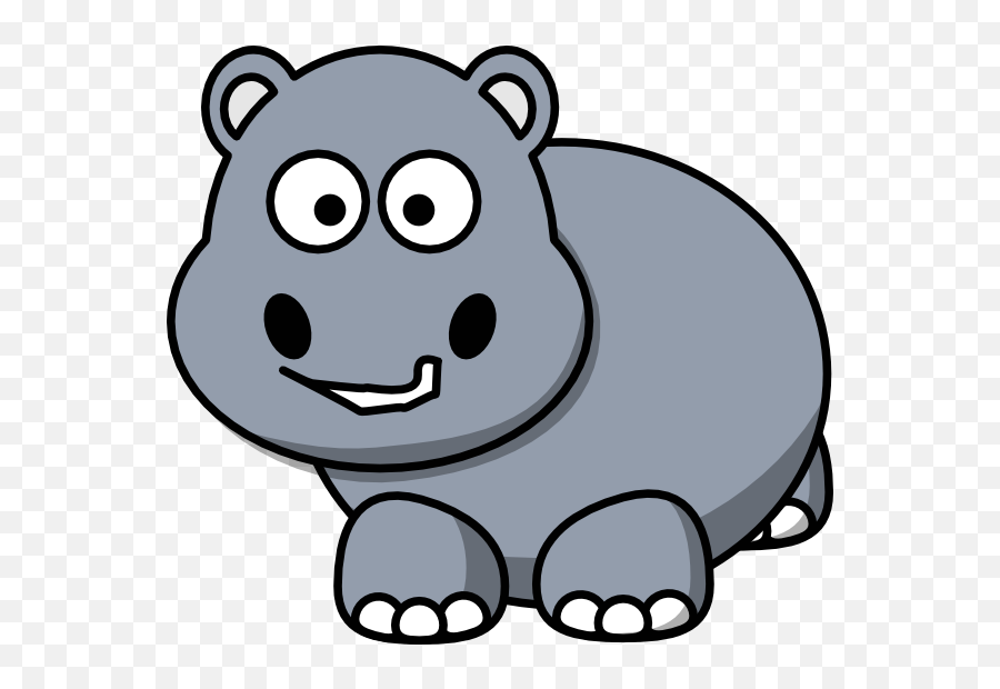Clipart Hippo Emoji Clipart Hippo Emoji Transparent Free - Hippopotamus Clipart,Hippo Emoji