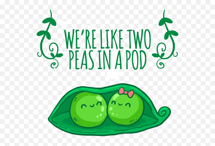 Twopeasinapod Cute Bean Peapod - Two Peas In A Pod Drawing Emoji,Peapod Emoji