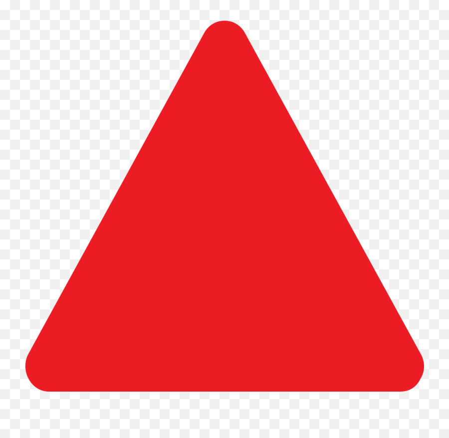 Emojione1 1f53a - Red Triangle Emoji,Volcano Emoji