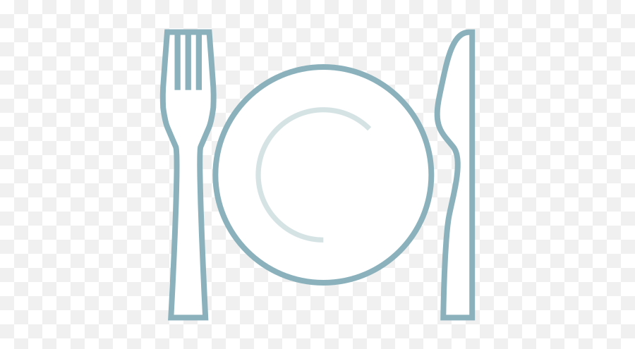Fork And Knife With Plate Emoji For - Circle,420 Emojis