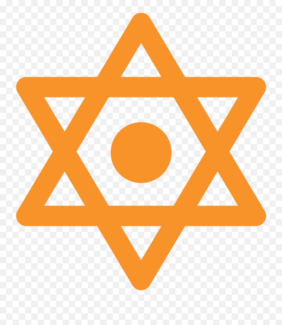 Emoji U1f52f - Orange Star Of David,Emoji Symbols Meaning