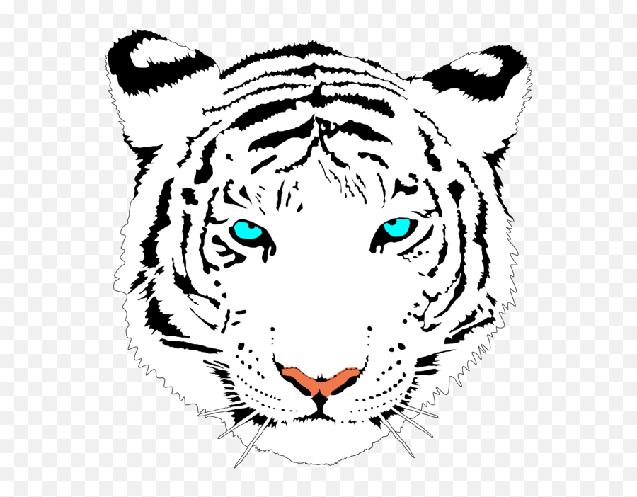 White Tiger Clipart Cute - White Tiger Clipart Emoji,White Tiger Emoji