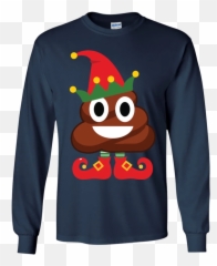 Elf Poop Emoji Funny Christmas Youth - Stitch Supreme,Funny Thanksgiving Emoji