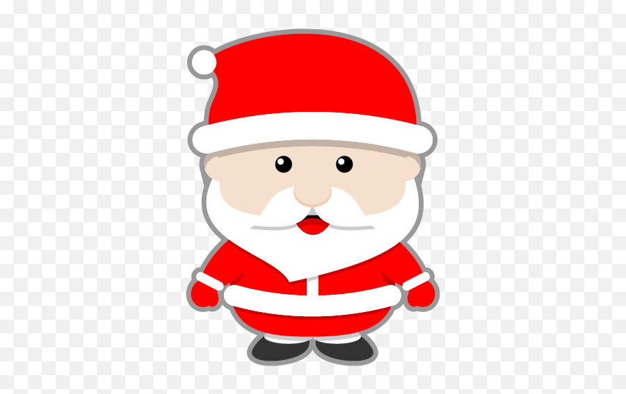 Free Santa Claus Clip Art Image A - Cute Christmas Santa Clipart Emoji,Emoji Santa Claus