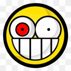 Crazy Face Emoticon - Transparent Background Emoji Png