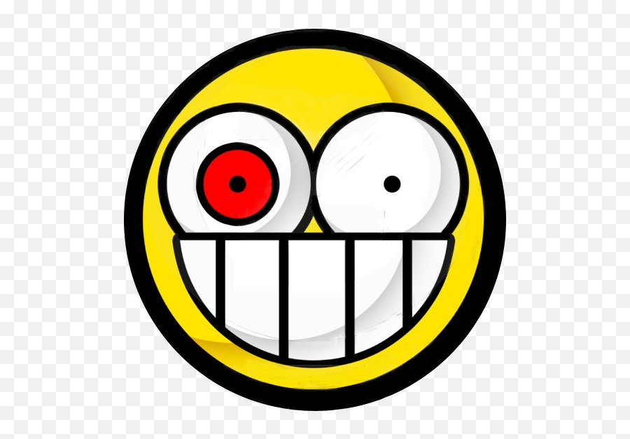 Crazy Face Emoticon - Transparent Background Crazy Emoji Png,Insane Emoticons
