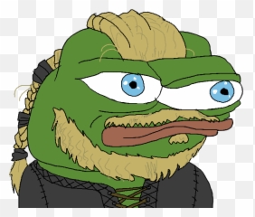 Viking Pepe Transparent Png Image - The Frog Emoji