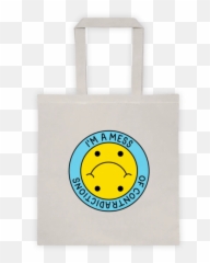 A Mess Of Contradictions Tote Bag - Smiley Emoji