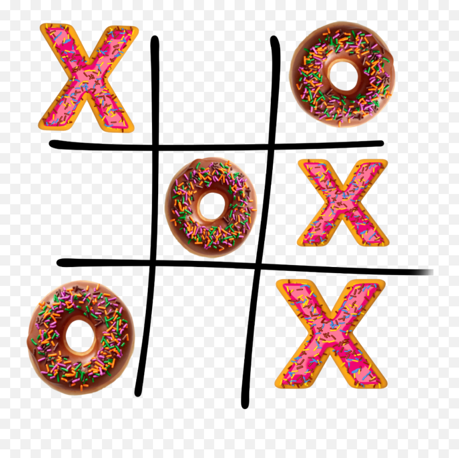 Donuts Tictactoe Freetoedit - Circle Emoji,Tic Tac Toe With Emojis