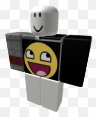 Epic Face Shirt With Robot Arm - Roblox Black Lightning Emoji