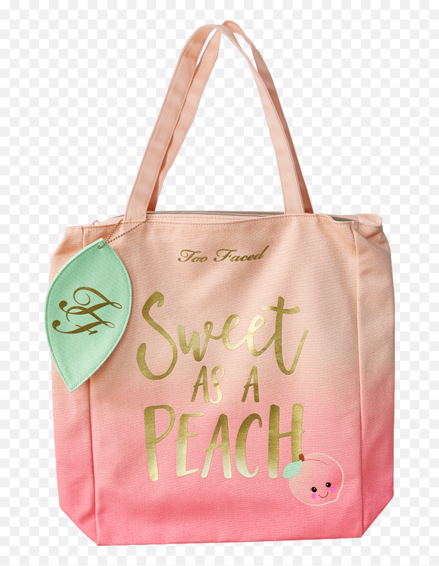 Sweet As A Peach Tote In 2020 Pink Tote Bags Bags 2017 Bags - Too Faced Peach Bag Emoji,Shopping Bags Emoji