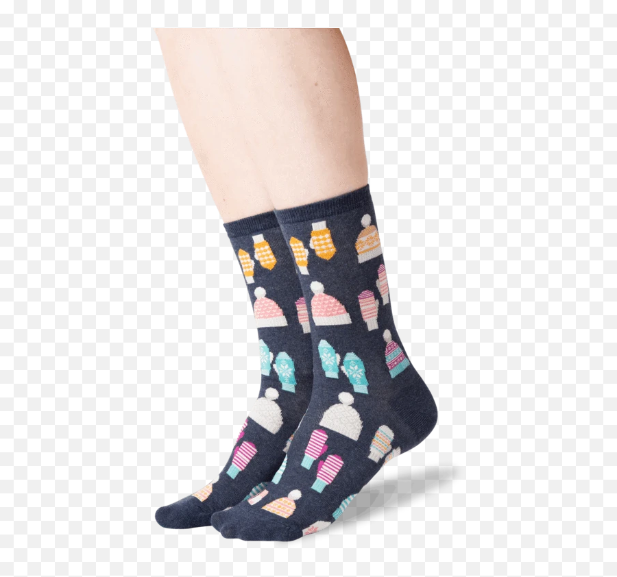 Womenu0027s Mittens And Hats Socks - Denim Sock Emoji,Mitten Emoji