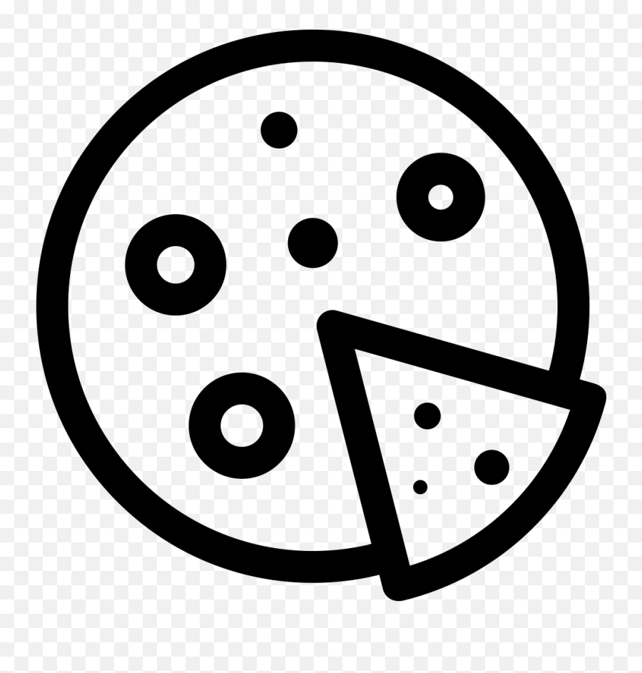 Pizza With Slice Svg Png Icon Free Download 58402 - Food Outline Png Icons Emoji,Pizza Emoticon