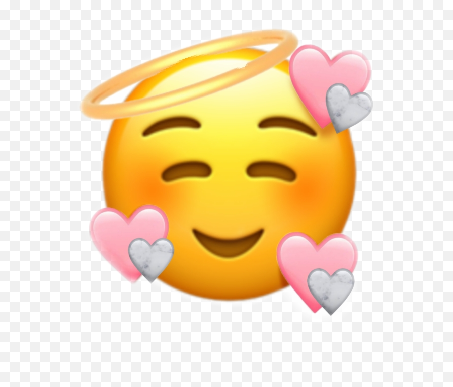 Tumblr Emoji Frretoedit Corazones Angel Remix - Transparent Heart Face Emoji,Emojis Tumblr