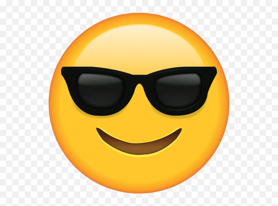 Sunglasses Emoji - Cool Emoji Clipart,Sunglasses Emoji