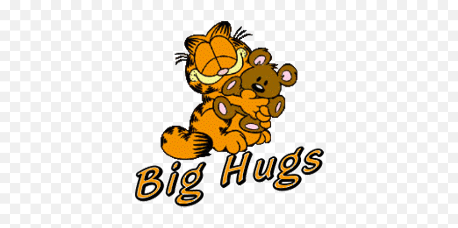 Emoticon Hugging Bear Clipart - Garfield Hugs Emoji,Cuddle Emoticons