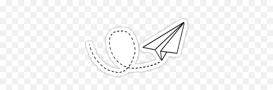 Paper Plane By 2b2dornot2b Paper Plane Paper Paper Airplanes - Paper Airplane Sticker Transparent Emoji,Emoji Airplane And Paper
