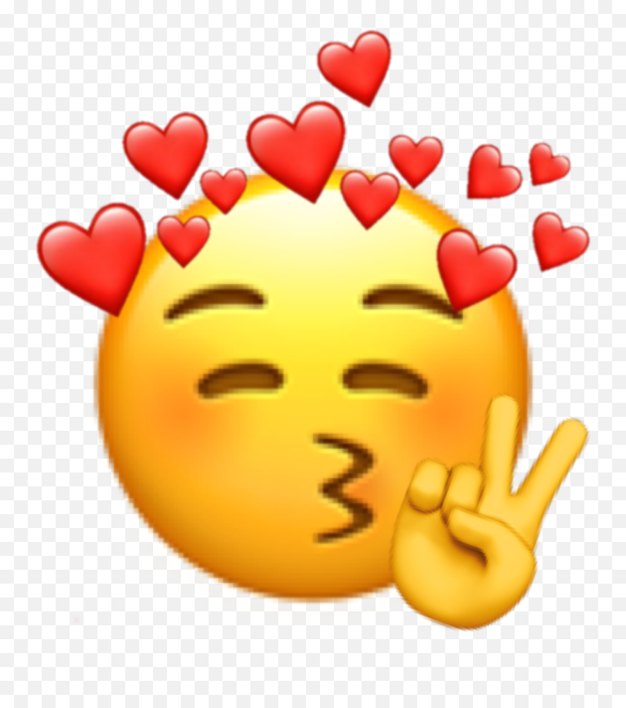 Emoji Custom Customemoji Loved Blissful - Smiley,Kissie Face Emoji