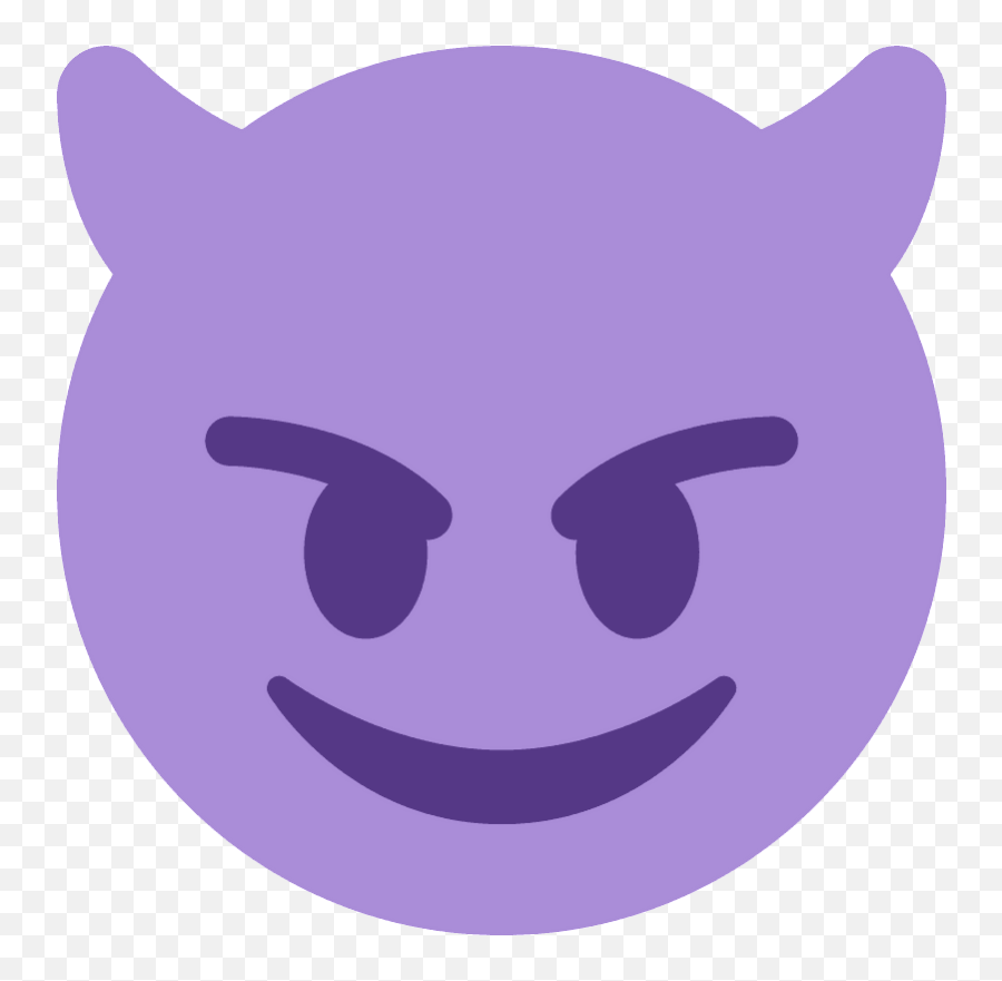 Smiling Face With Horns Emoji Clipart - Smiling Imp,Man Skull Emoji