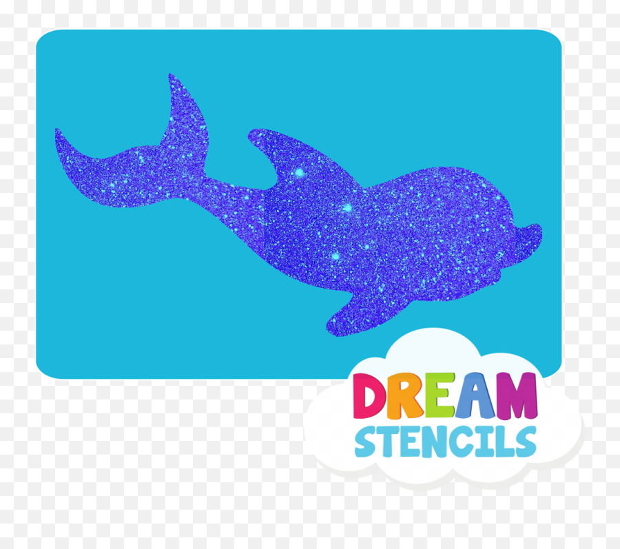 Baby Dolphin Glitter Tattoo Stencil - Hp 5pc Pack Cetaceans Emoji,Dolphin Emoji