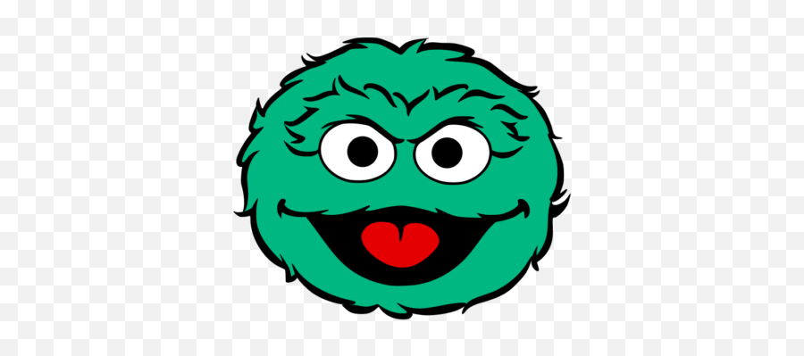Grouch Head Sesame Street Free Svg File - Oscar The Grouch Vector Emoji,Oscar Emoji