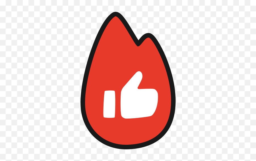 Awesome Finger Fire Hot Like Trend Youtube Icon - Free Emoji,Youtube Logo Emoji