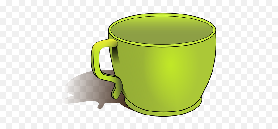 Green Cup Vector Image - Cup Clipart Png Emoji,Frog Tea Emoji