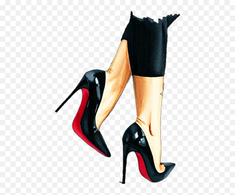 Feet Heels Heel Black - Elza Fouché Emoji,Heel Emoji