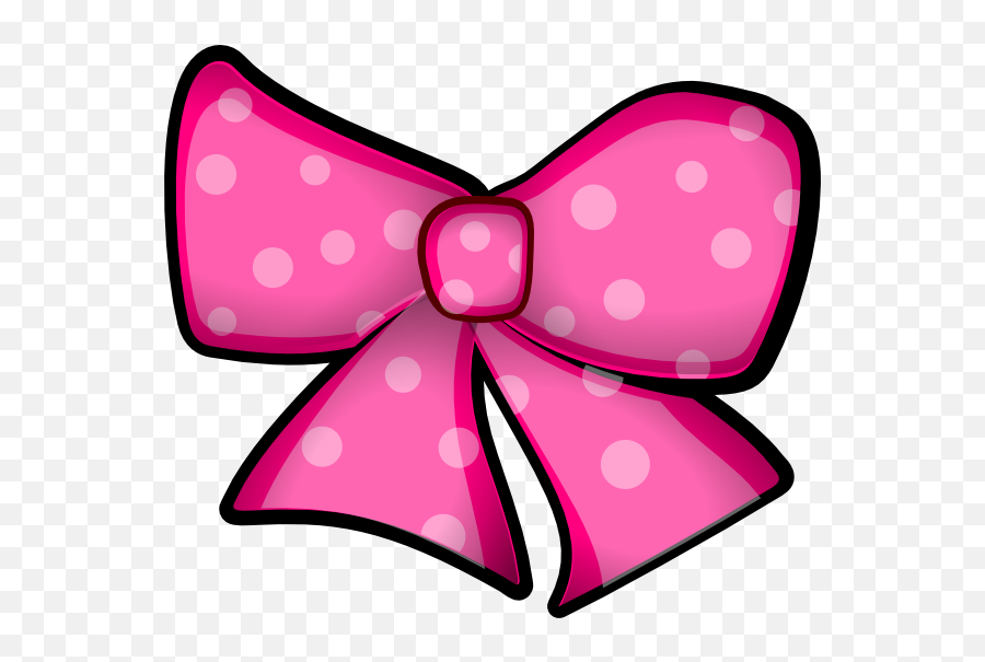 Free Pink Bow Clip Art - Hair Bow Clip Art Emoji,Pink Bow Emoji