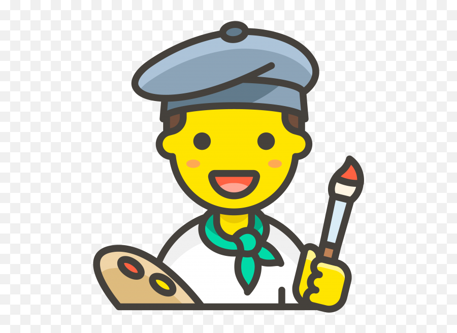 Painter Man Emoji - Artist Icon Png,Emoji Painter