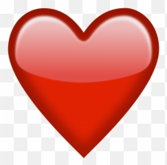 Emoji Emoticon Face - Red Heart Png