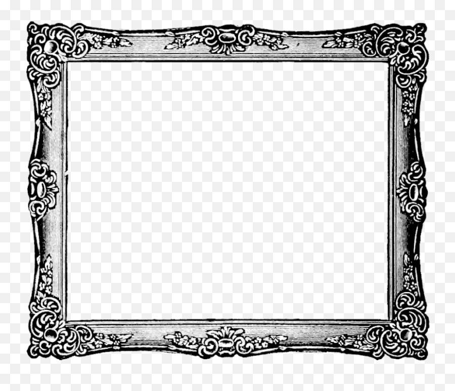 Picture Frame Clip Art - Fancy Picture Frame Clip Art Emoji,Emoji Picture Frames