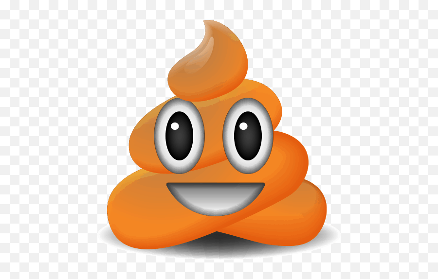 Poop - Orange Poop Emoji,Workout Emoji