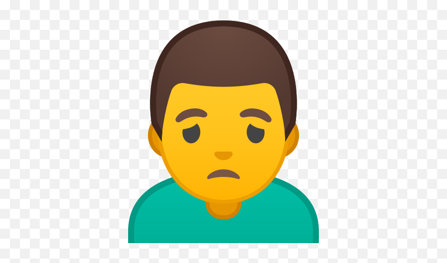 Man Frowning Free Icon Of Noto Emoji People Expressions Icons - Xxx,Male Shrug Emoji