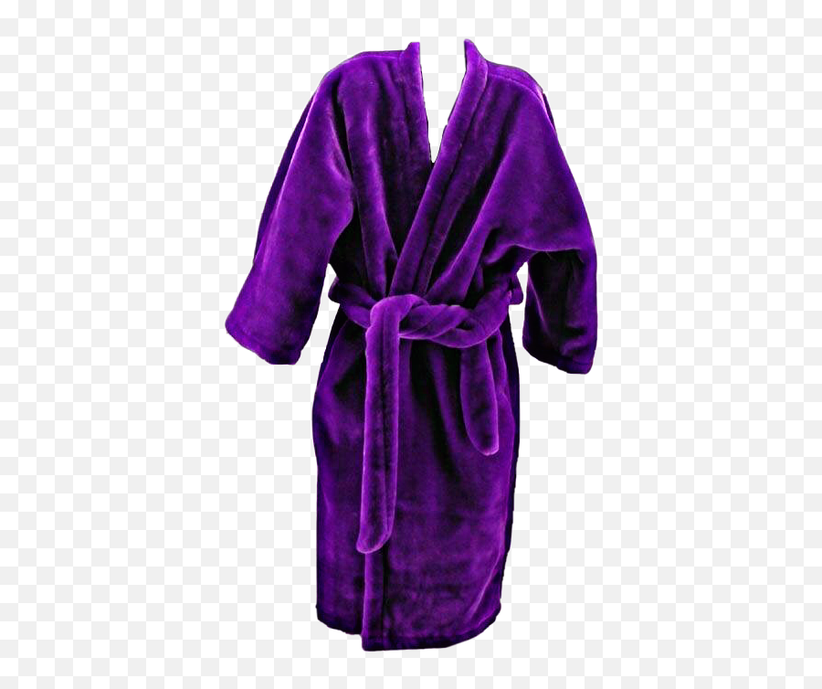 Purple Robe Soft Belt Tied Love - Gown Emoji,Emoji Robe