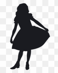 Little Girl Silhouette Transparent - Dancing Png Emoji
