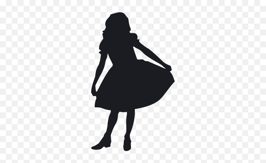 Little Girl Silhouette Transparent - Dancing Little Girl Silhouette Png Emoji,Dancing Girl Emoji Costume