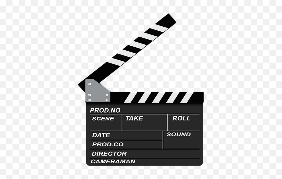 Director Movie Cinema Recording Scene Take Black Object - Clapperboard Transparent Background Emoji,Director Emoji