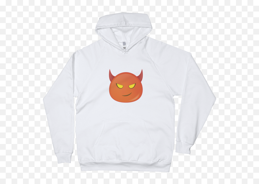 Download Expressive Red Devil Emoji Unisex Pullover Hoodie - Hoodie,Red Devil Emoji