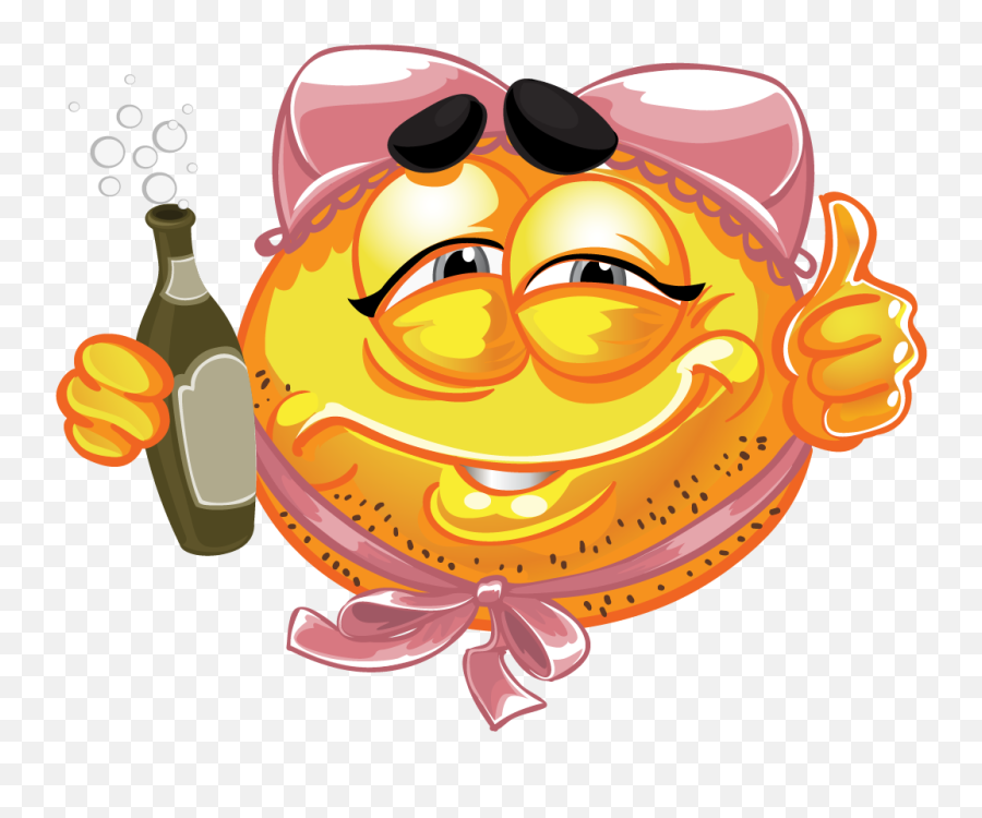 Free Png Emoticons - Drunk Smile Emoji,Free Emoticon Download