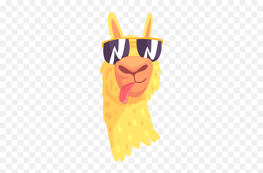 Funny Alpaca Stickers - Alpaca Stickers Whatsapp Emoji,Alpaca Emoji