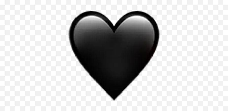 Siyah Beyaz Kalp Emojisi - Transparent Black Heart Emoji,Hert Emoji