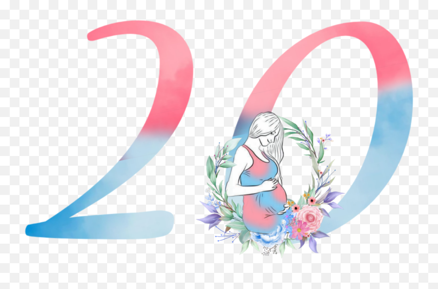 20 20weeks 20weekspregnant Sticker By Nanncy - Fictional Character Emoji,Pregnant Woman Emoji