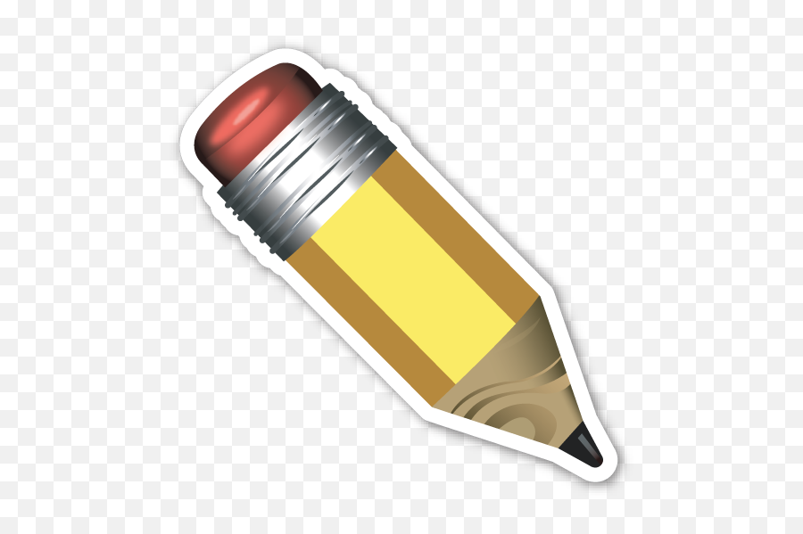 Pencil - Pencil Emoji Sticker Png,Emoji Pencils