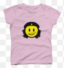 Pink Military Girlu0027s T - Shirts Design By Humans Happy Emoji,Military Emoticon