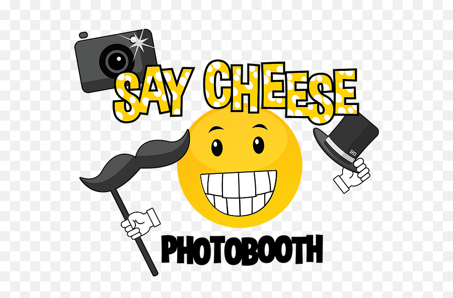 Photo Booth For Event United States Say Cheese Photo - Happy Emoji,Cheese Emoticon