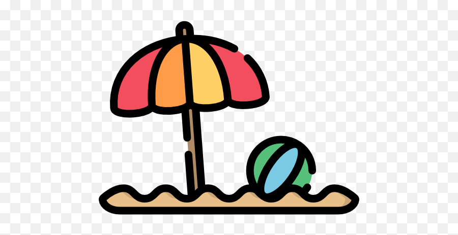 Sun Umbrella Free Vector Icons Designed By Freepik In 2020 - Girly Emoji,Beach Umbrella Emoji