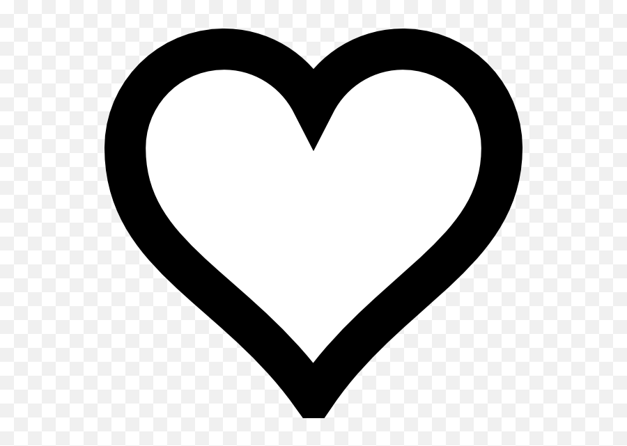 Silhouette Love Heart - Heart Emoji Coloring Pages,Heart Emoji White