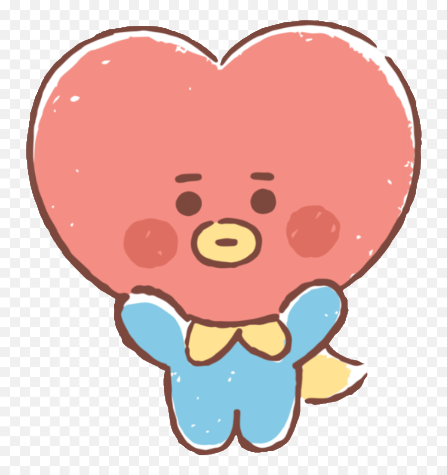 Bt21 Tata V Baby Kpop Bts Cute Sticker By Bt21 Bts - Happy Emoji,Bt21 Emoji