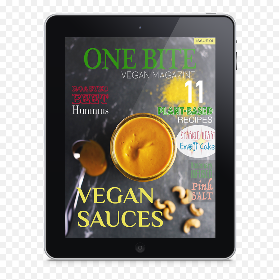One Bite Vegan Magazine - Tablet Computer Emoji,Salt Emoji Iphone